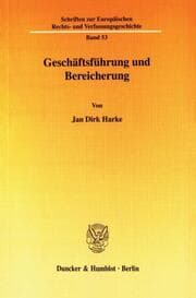 Cover von Geschäftsführung und Bereicherung