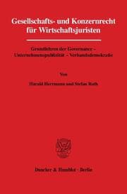 Cover von Gesellschafts- und Konzernrecht für Wirtschaftsjuristen.