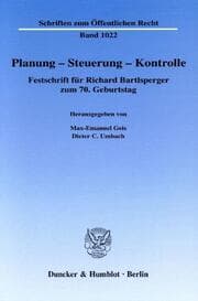 Cover von Planung - Steuerung - Kontrolle.