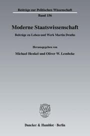 Cover von Moderne Staatswissenschaft