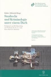 Cover von Strafrecht und Kriminologie unter einem Dach.
