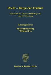Cover von Recht - Bürge der Freiheit.