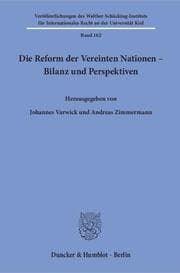 Cover von Die Reform der Vereinten Nationen - Bilanz und Perspektiven.