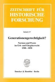 Cover von Generationengerechtigkeit?