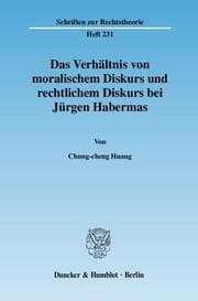 Cover von Das Verhältnis von moralischem Diskurs und rechtlichem Diskurs bei Jürgen Habermas