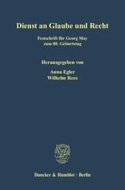 Cover von Dienst an Glaube und Recht