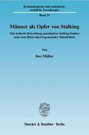 Cover von Männer als Opfer von Stalking