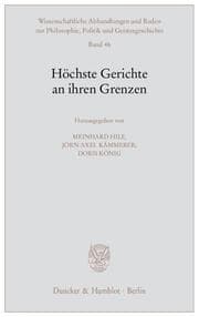 Cover von Höchste Gerichte an ihren Grenzen