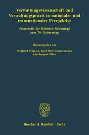 Cover von Verwaltungswissenschaft und Verwaltungspraxis in nationaler und transnationaler Perspektive