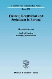 Cover von Freiheit, Rechtsstaat und Sozialstaat in Europa