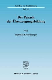 Cover von Der Parasit der Überzeugungsbildung