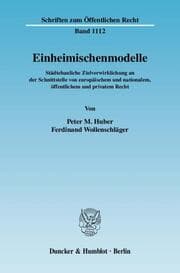 Cover von Einheimischenmodelle