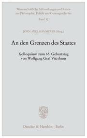 Cover von An den Grenzen des Staates