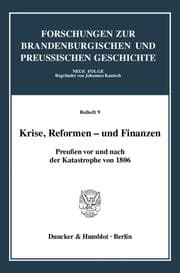 Cover von Krise, Reformen und Finanzen