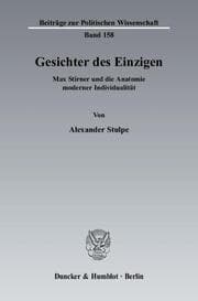 Cover von Gesichter des Einzigen