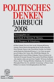 Cover von Politisches Denken Jahrbuch 2008