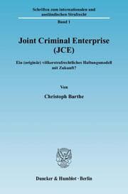 Cover von Joint Criminal Enterprise (JCE)