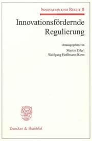 Cover von Innovationsfördernde Regulierung