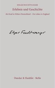 Cover von Erlebnis und Geschichte