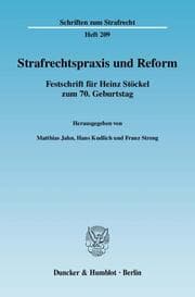 Cover von Strafrechtspraxis und Reform