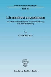 Cover von Lärmminderungsplanung