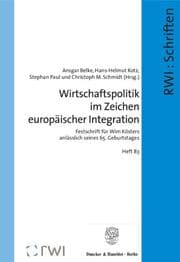 Cover von Wirtschaftspolitik im Zeichen europäischer Integration