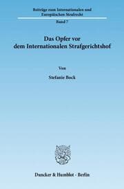 Cover von Das Opfer vor dem Internationalen Strafgerichtshof