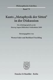 Cover von Kants 'Metaphysik der Sitten' in der Diskussion.