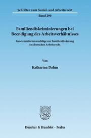 Cover von Familiendiskriminierungen bei Beendigung des Arbeitsverhältnisses