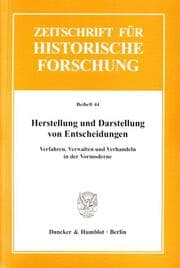 Cover von Herstellung und Darstellung von Entscheidungen