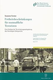Cover von Freiheitsbeschränkungen für mutmaßliche Terroristen.