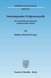 Cover von Intertemporales Zivilprozessrecht