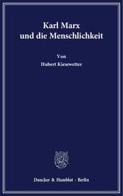 Cover von Karl Marx und die Menschlichkeit