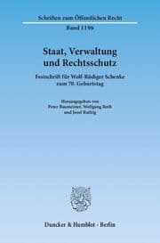 Cover von Staat, Verwaltung und Rechtsschutz