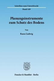 Cover von Planungsinstrumente zum Schutz des Bodens