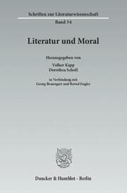 Cover von Literatur und Moral