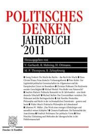 Cover von Politisches Denken.Jahrbuch 2011.