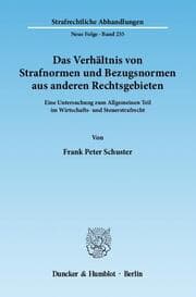 Cover von Das Verhältnis von Strafnormen und Bezugsnormen aus anderen Rechtsgebieten.