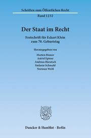 Cover von Der Staat im Recht