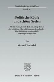 Cover von Politische Köpfe und schöne Seelen.