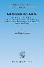 Cover von Kapitalschutz ohne Kapital