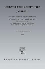 Cover von Literaturwissenschaftliches Jahrbuch