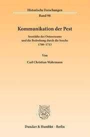 Cover von Kommunikation der Pest