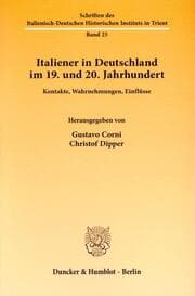 Cover von Italiener in Deutschland im 19. und 20. Jahrhundert.