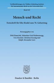 Cover von Mensch und Recht