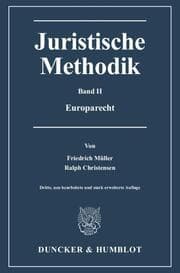 Cover von Juristische Methodik II