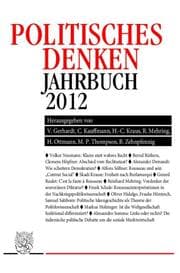 Cover von Politisches Denken.Jahrbuch 2012.
