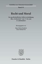 Cover von Recht und Moral