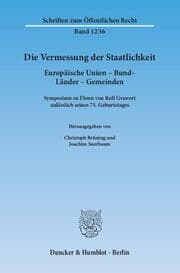 Cover von Die Vermessung der Staatlichkeit.