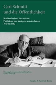 Cover von Carl Schmitt und die Öffentlichkeit